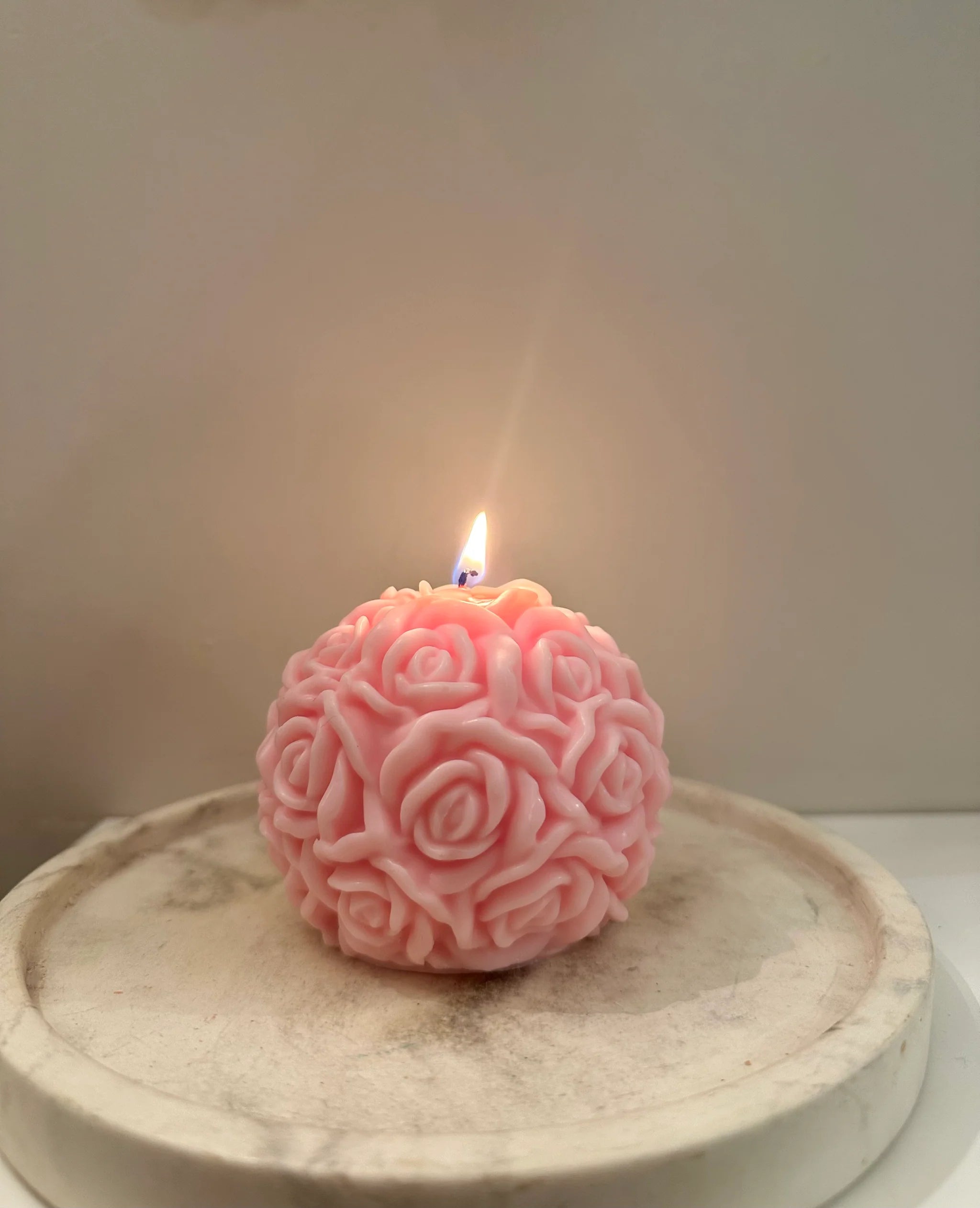 Rose Ball Candle