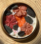 Handmade Floral Garden Soy Wax Candle – 4 inch