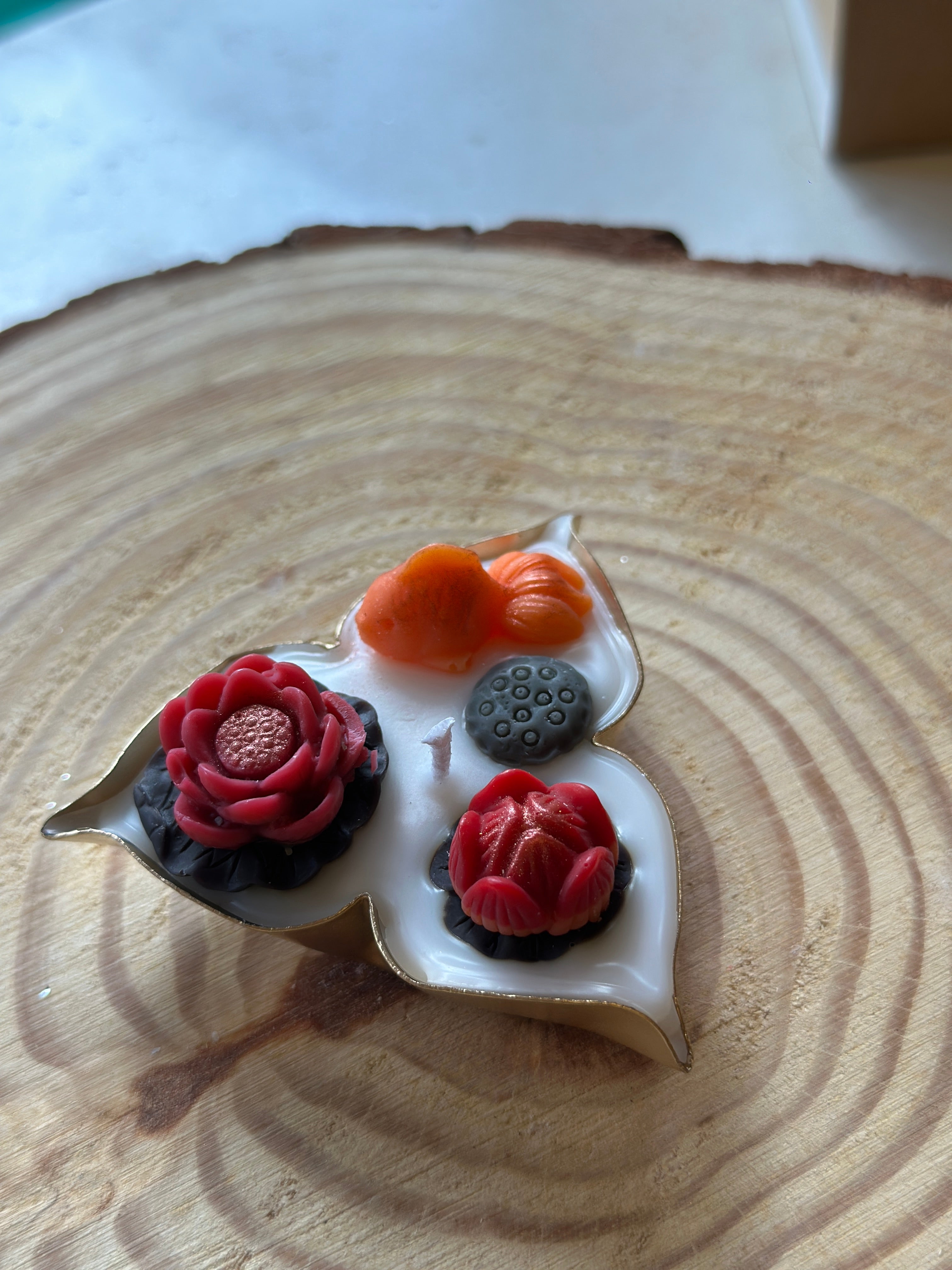 Handmade Lotus Pond Candle