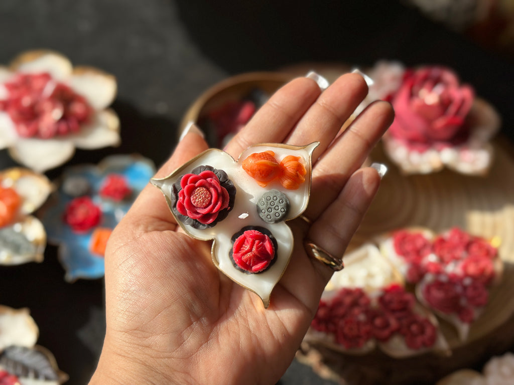 Handmade Lotus Pond Candle