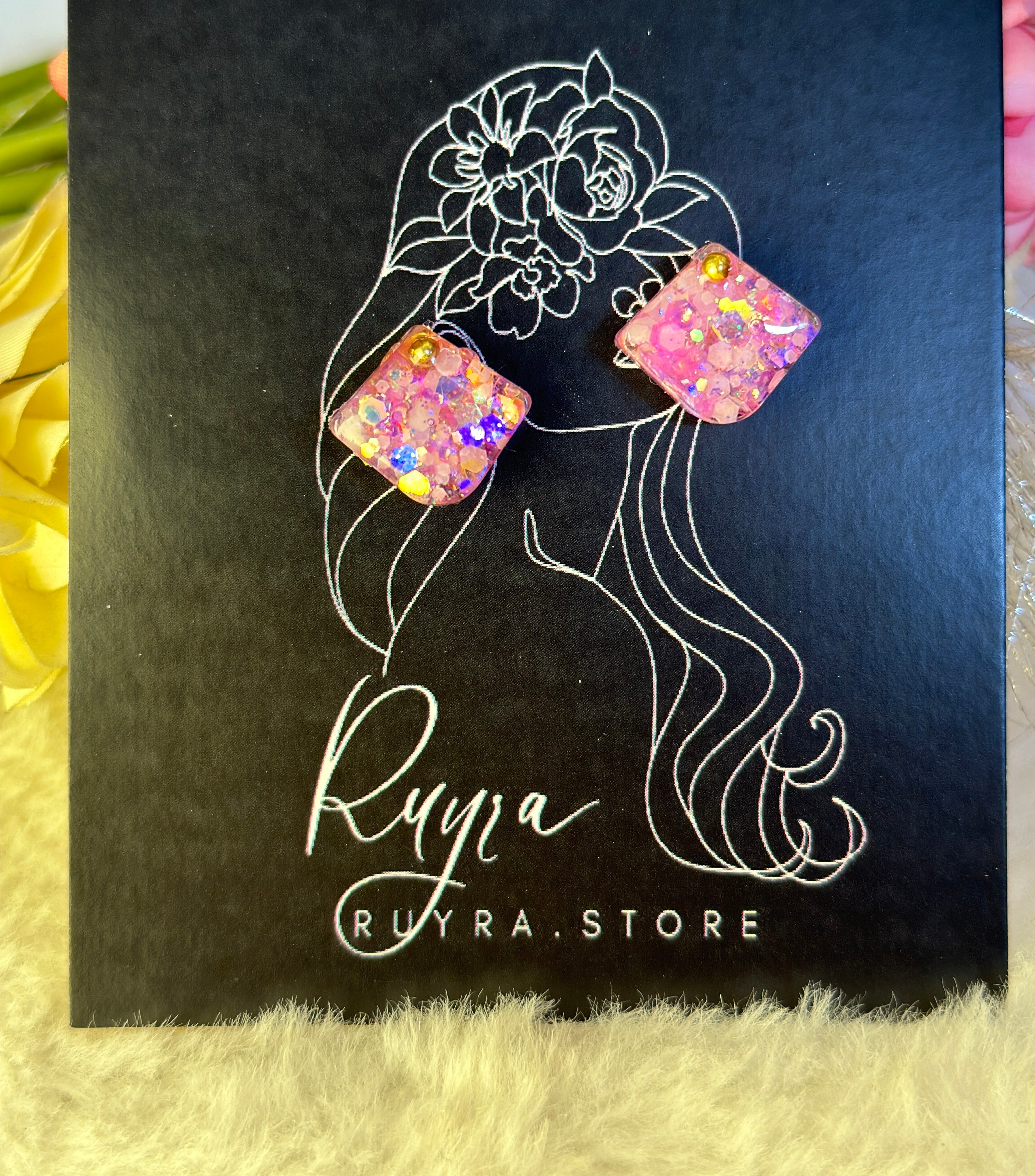 Resin Jhumka Earrings