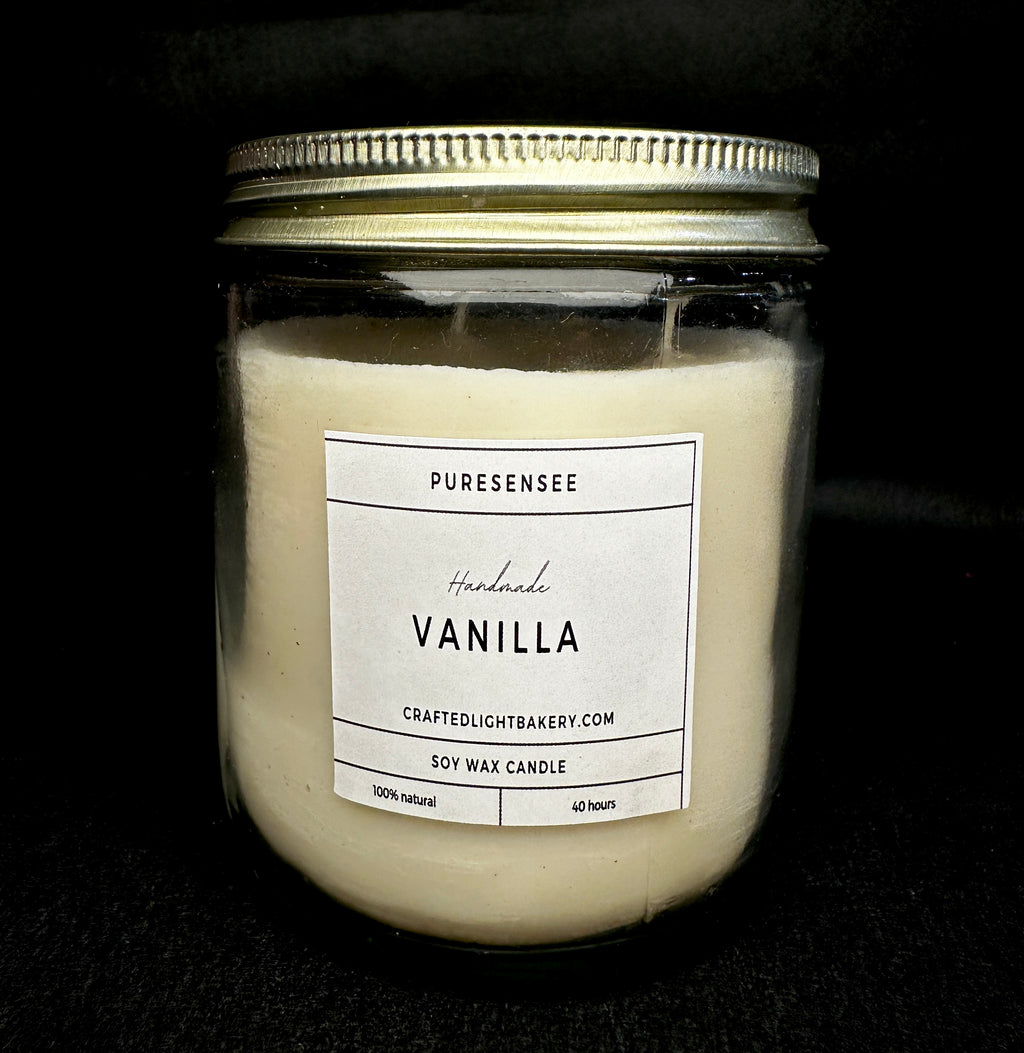 Clear glass jar candle 200 gm