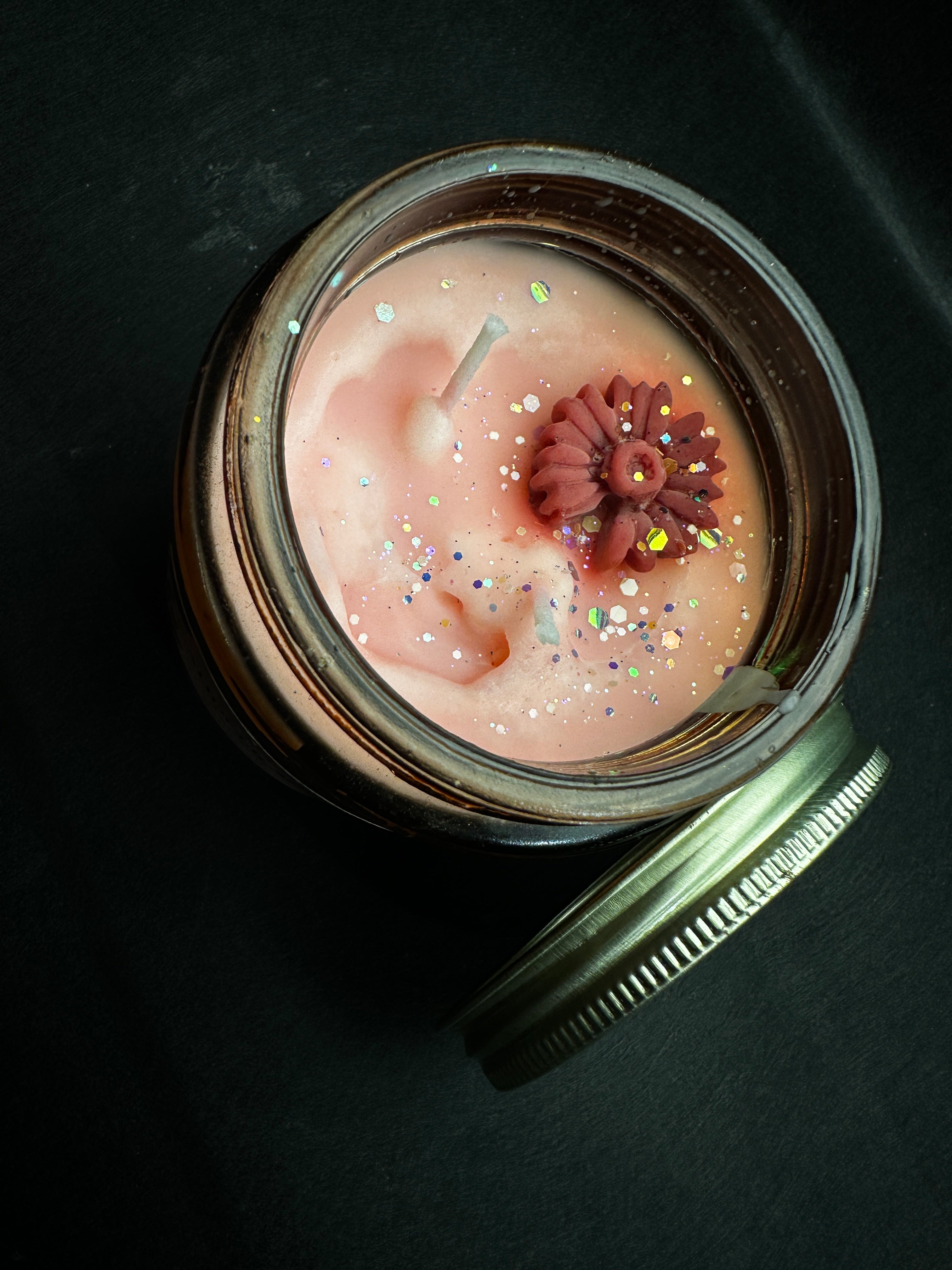 Clear glass jar candle 200 gm