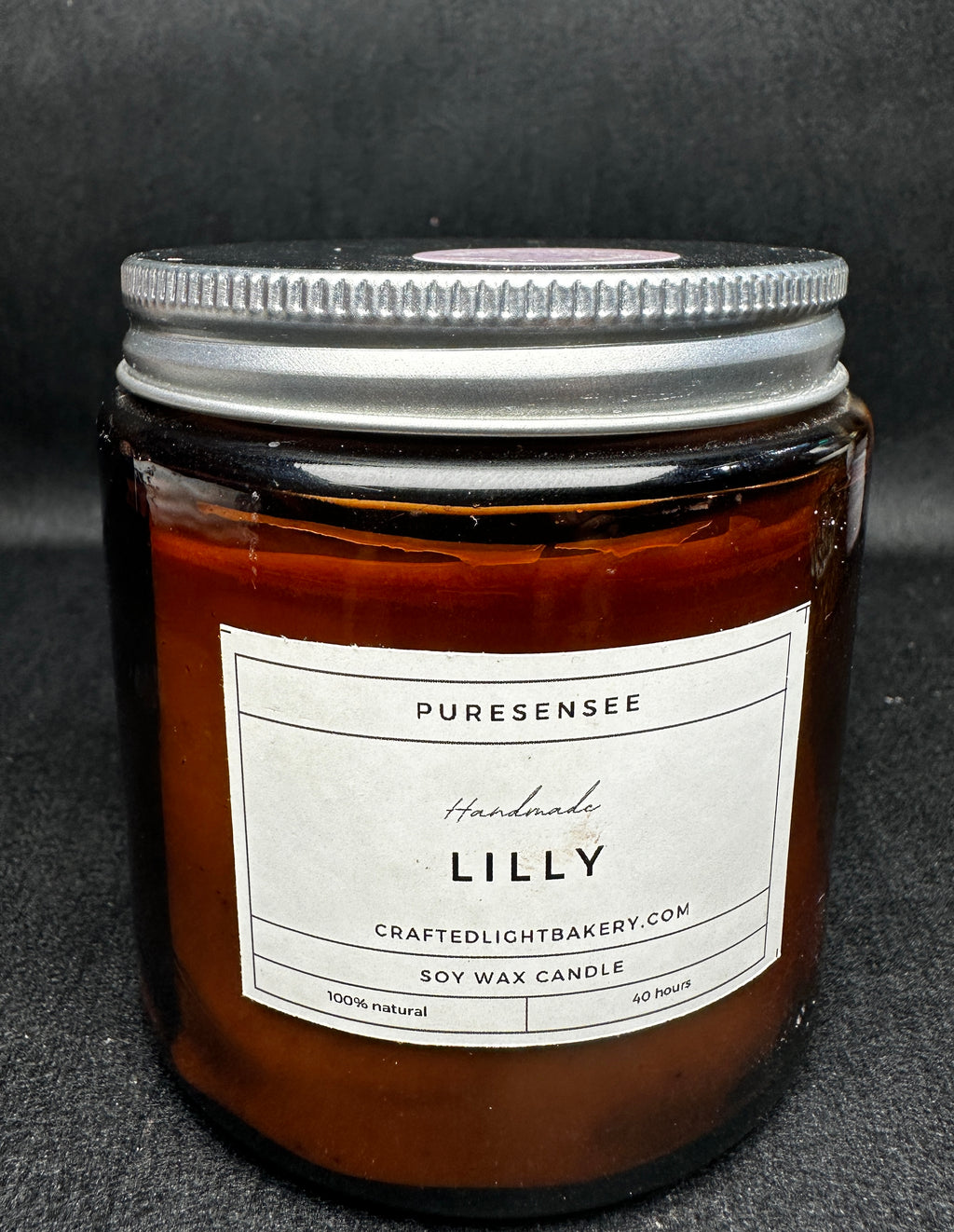 Amber Jar 200gm, Soya Wax Jar Candle