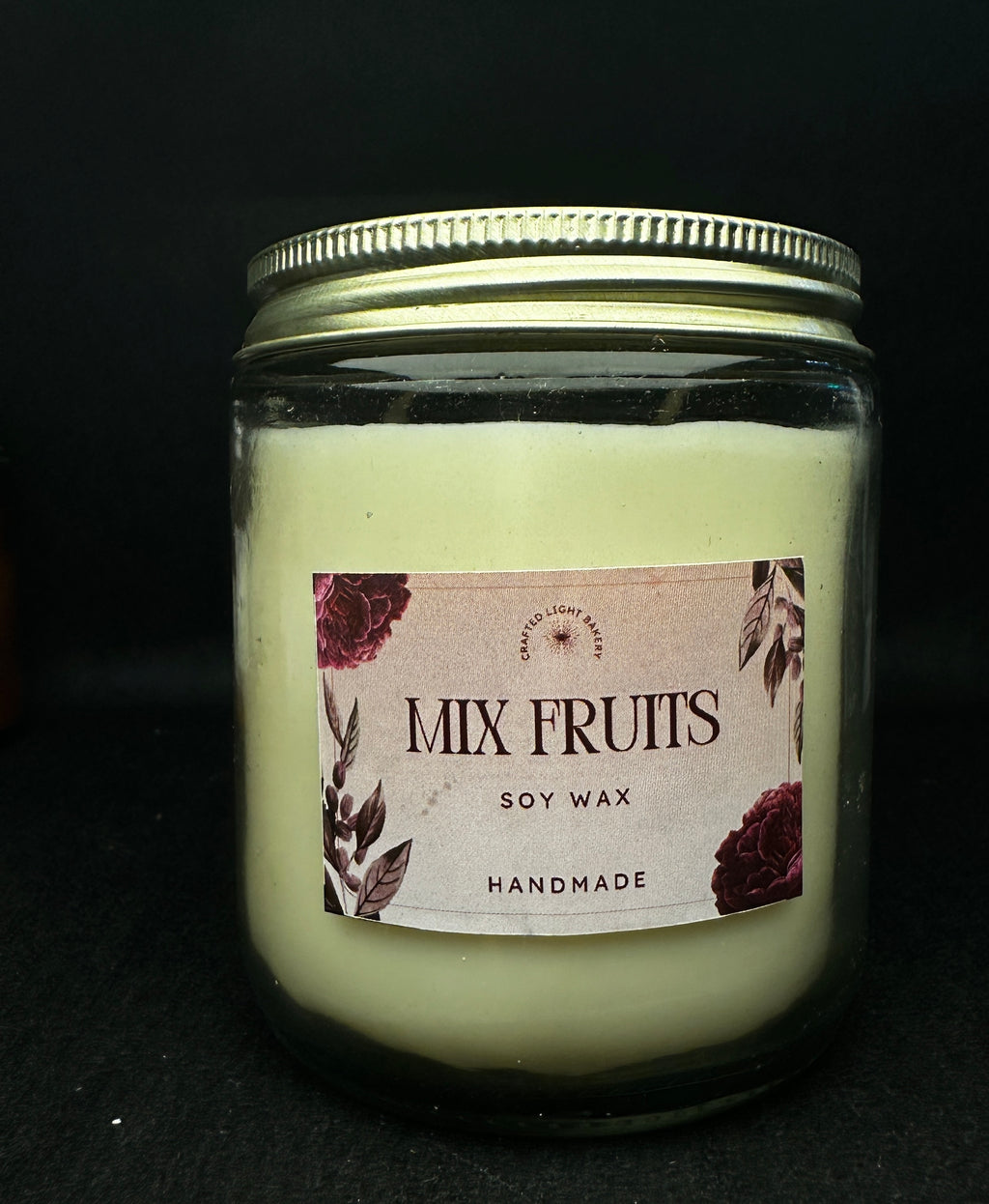 Clear glass jar candle 200 gm