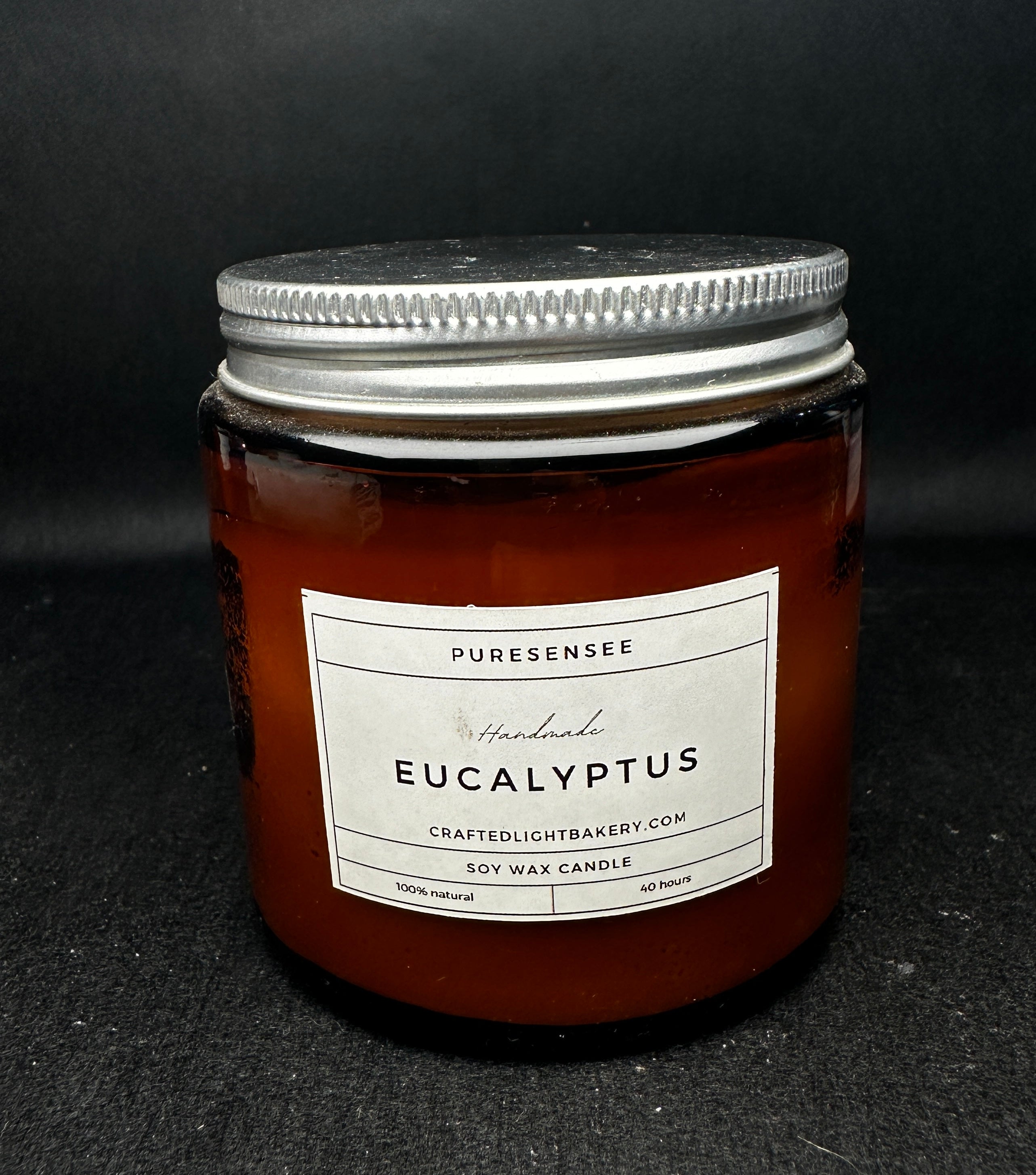 Amber Jar 200gm, Soya Wax Jar Candle