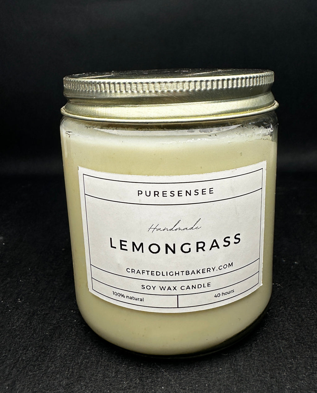 Clear glass jar candle 200 gm