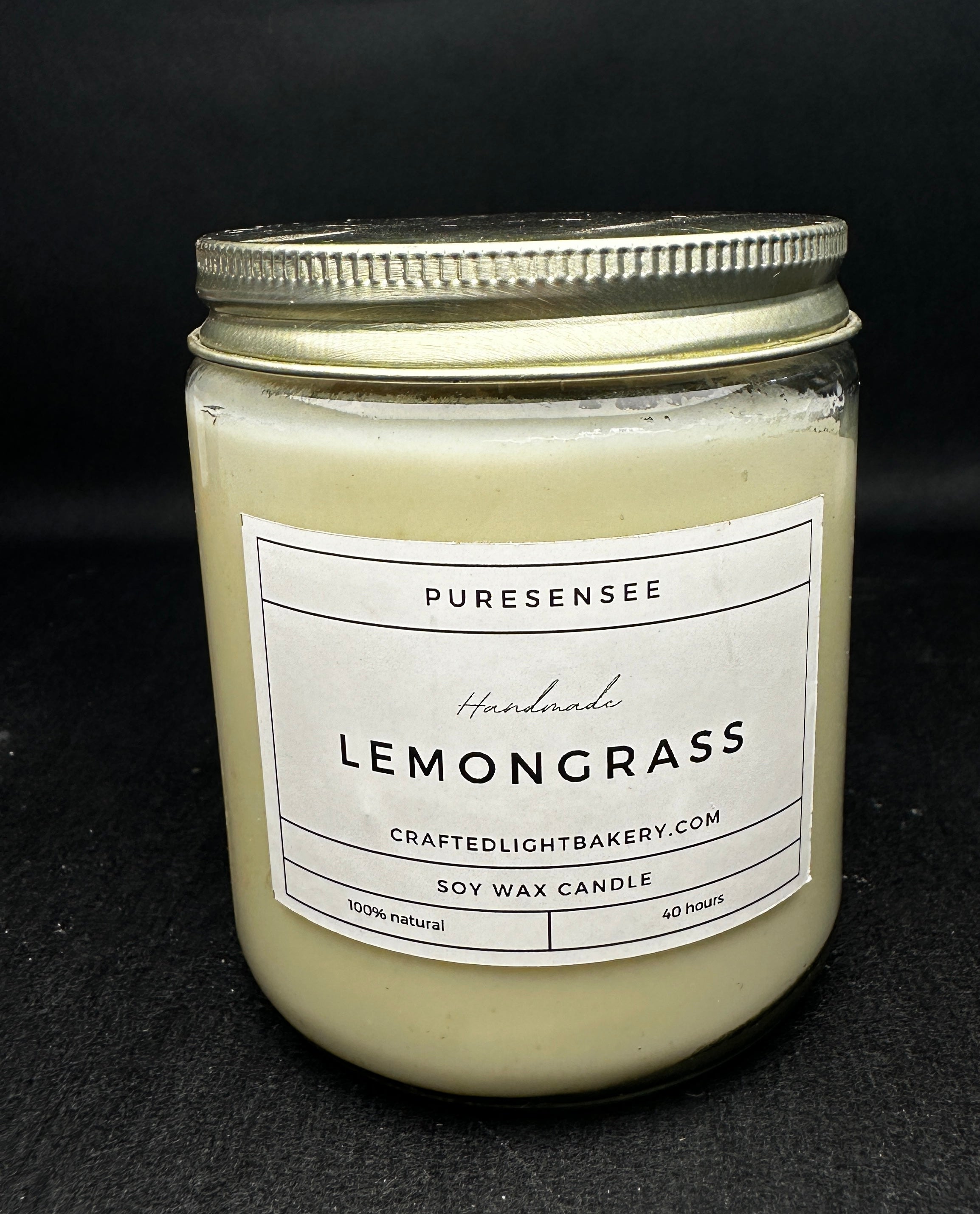 Clear glass jar candle 200 gm