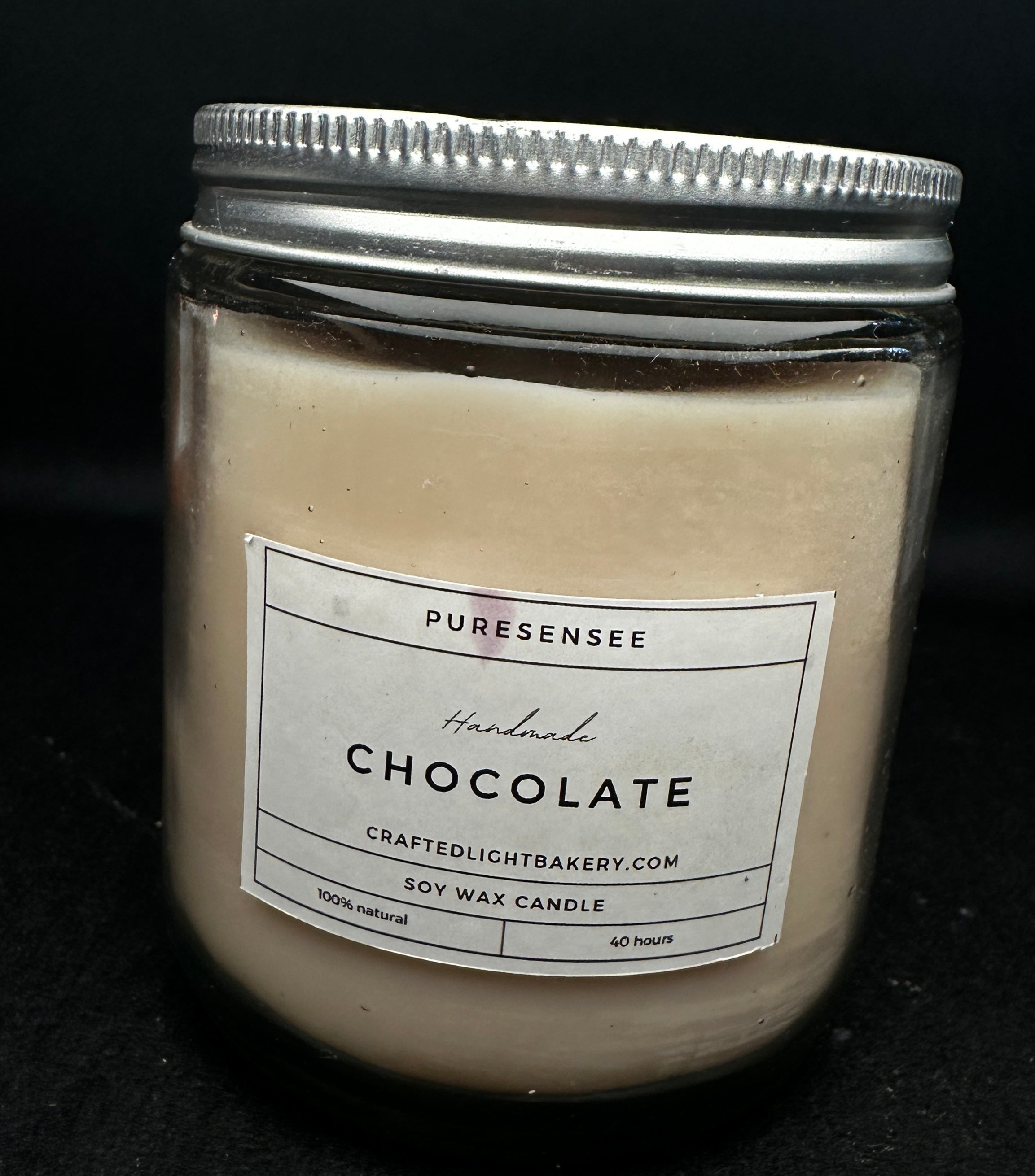 Clear glass jar candle 200 gm