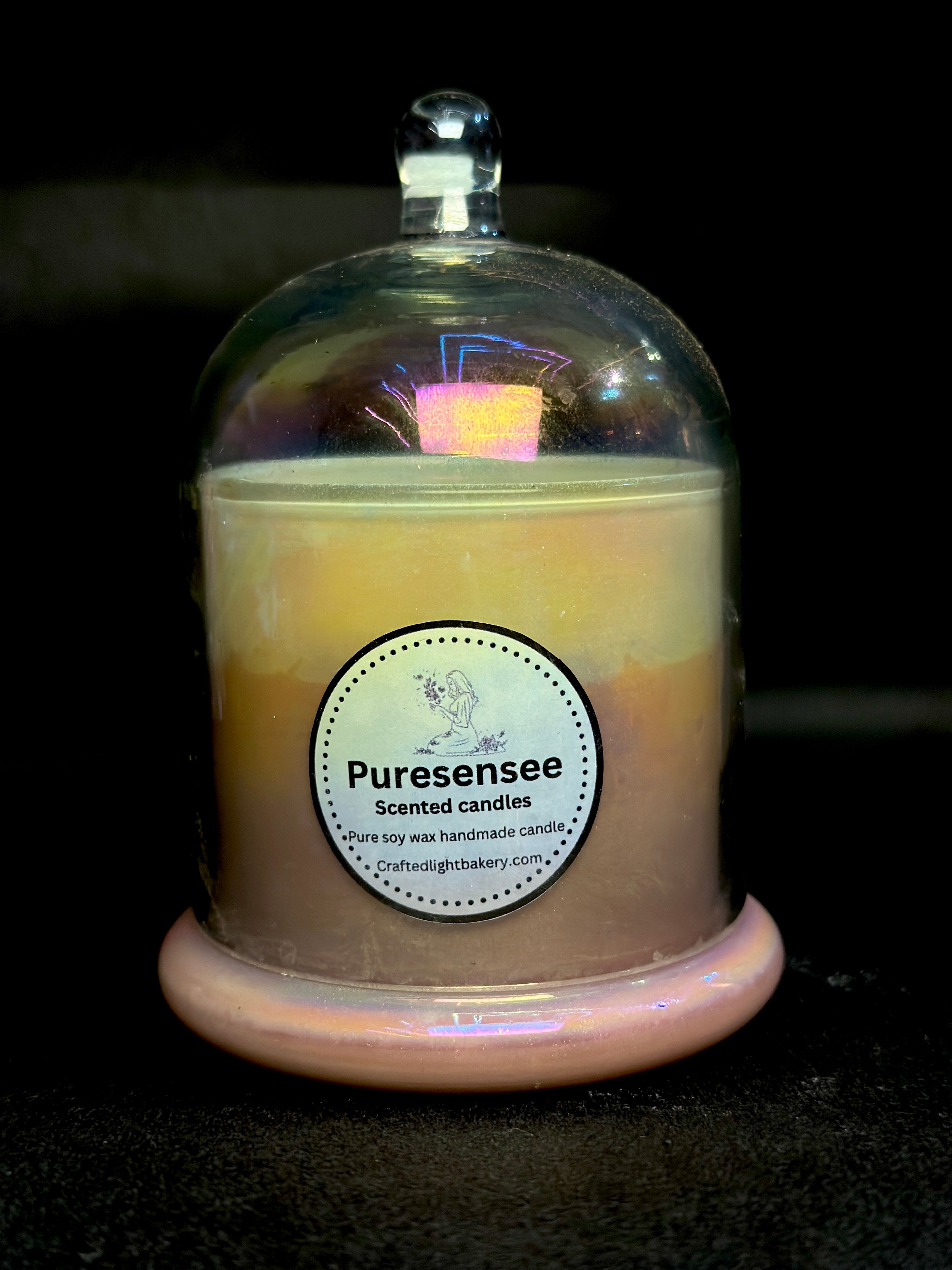 Rose jar candle