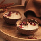 Coconut Shell Candle/Diya | Eco-Friendly Scented Soy Wax [ pack of 2]