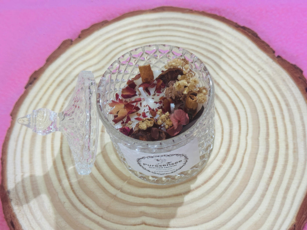 Cinnamon Cristal jar candles