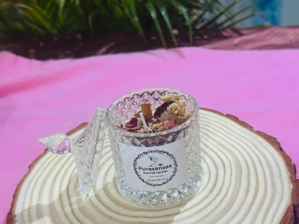 Cinnamon Cristal jar candles