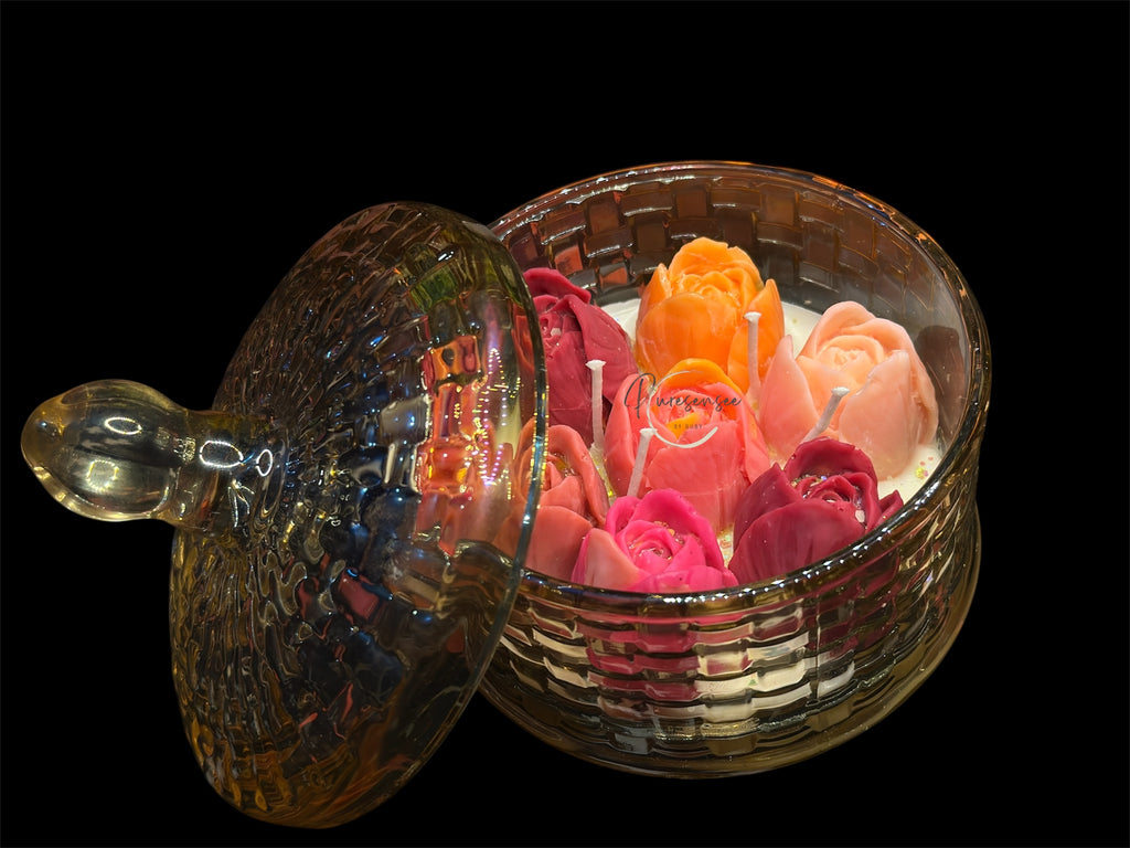 Rose  jar candles