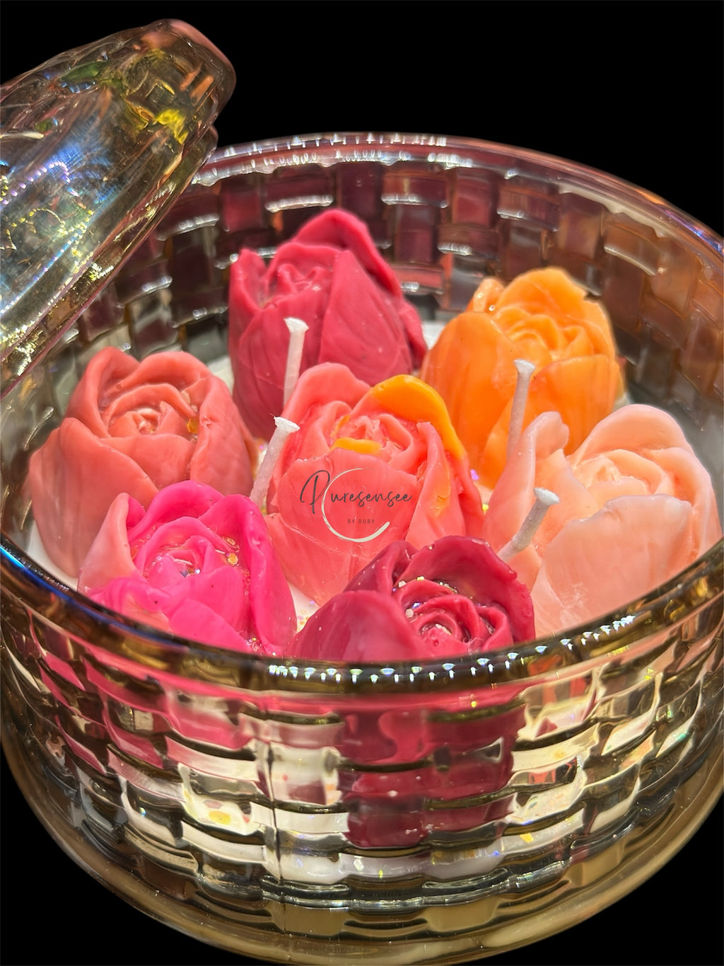 Rose  jar candles