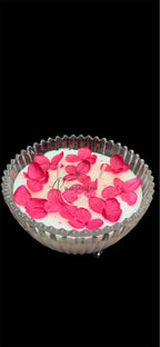 Crystal flower jar candle