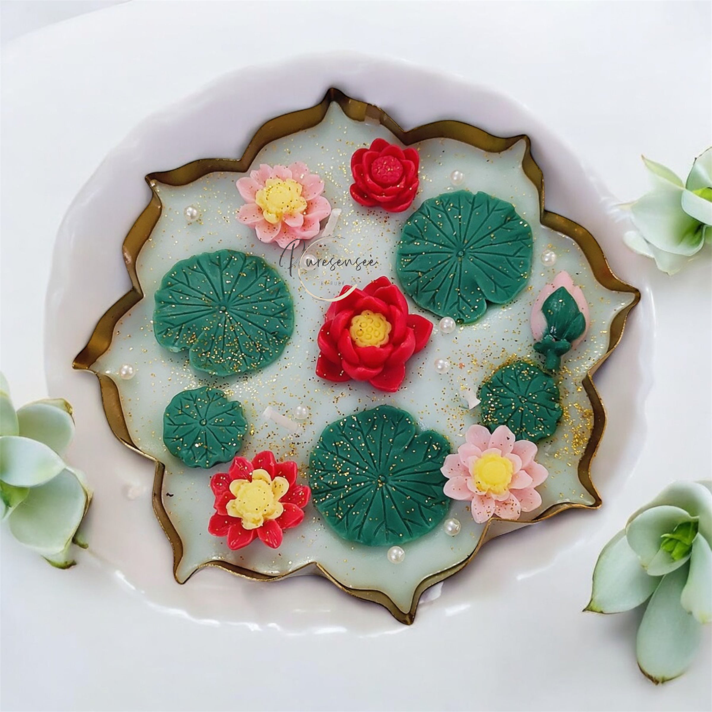 Floating Lotus Garden Scented Candle