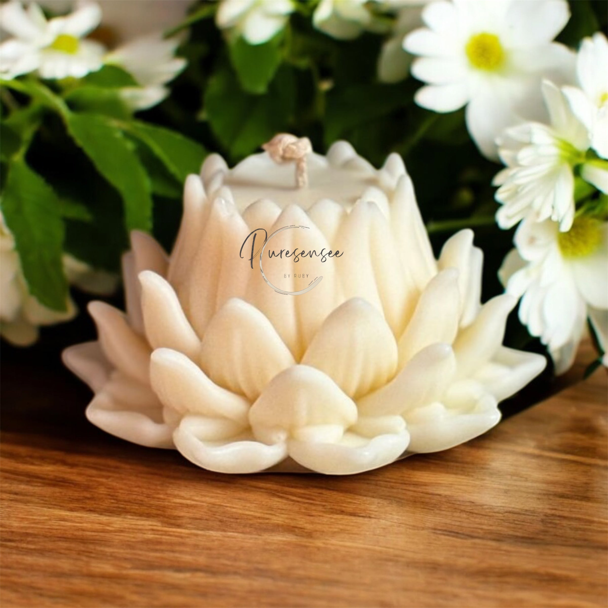 Pristine Lotus Blossom Candle