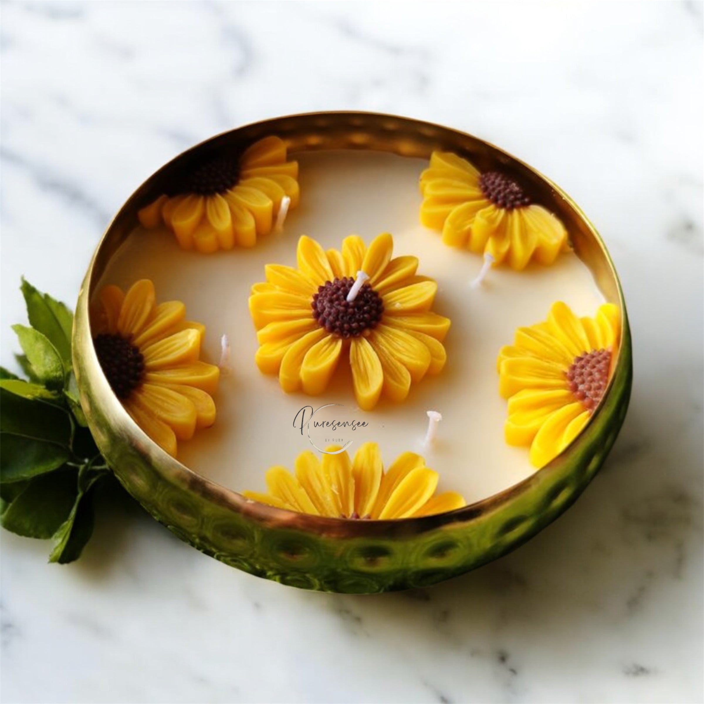 Sunflower Urli Scented Candle