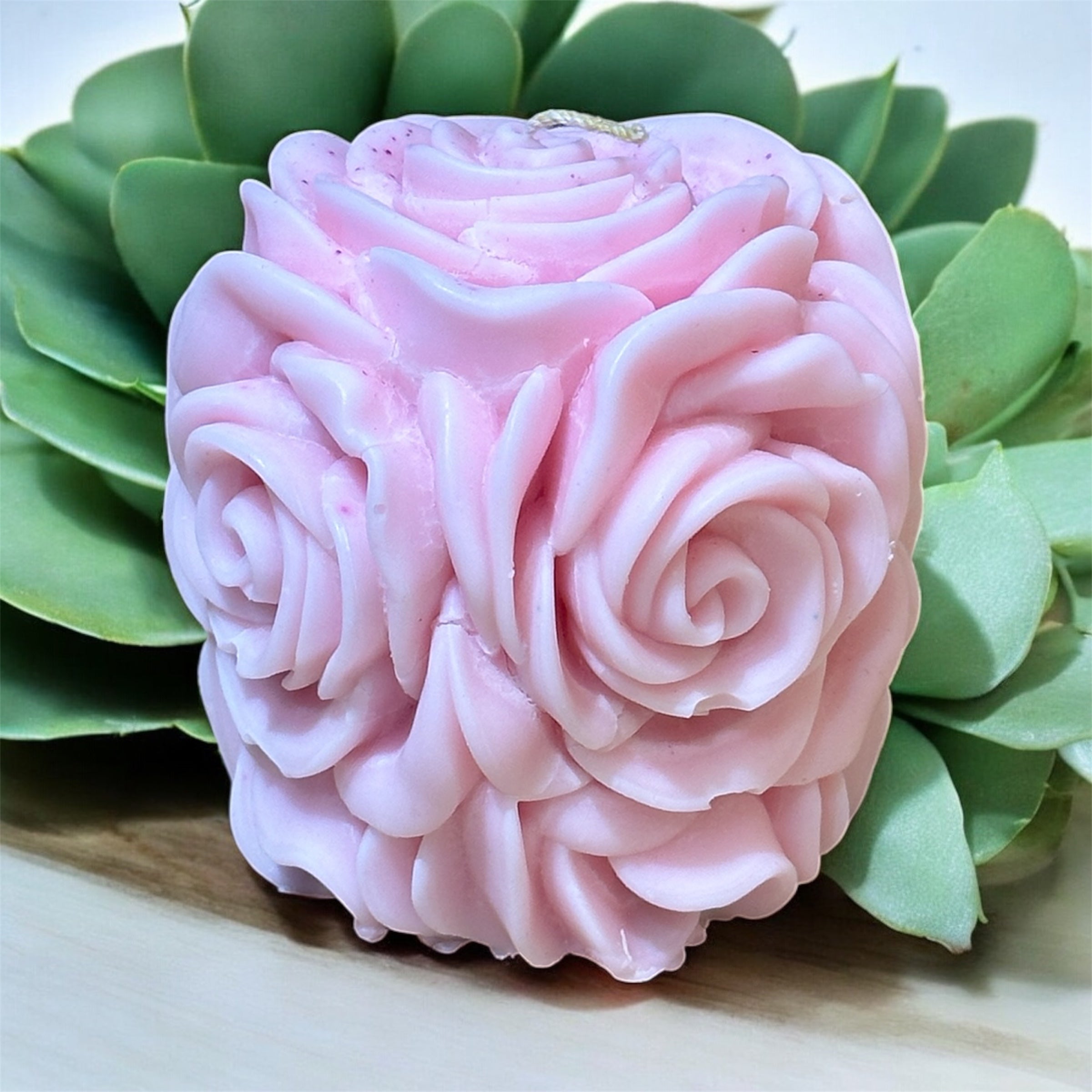 Rose Pillar Big Candle