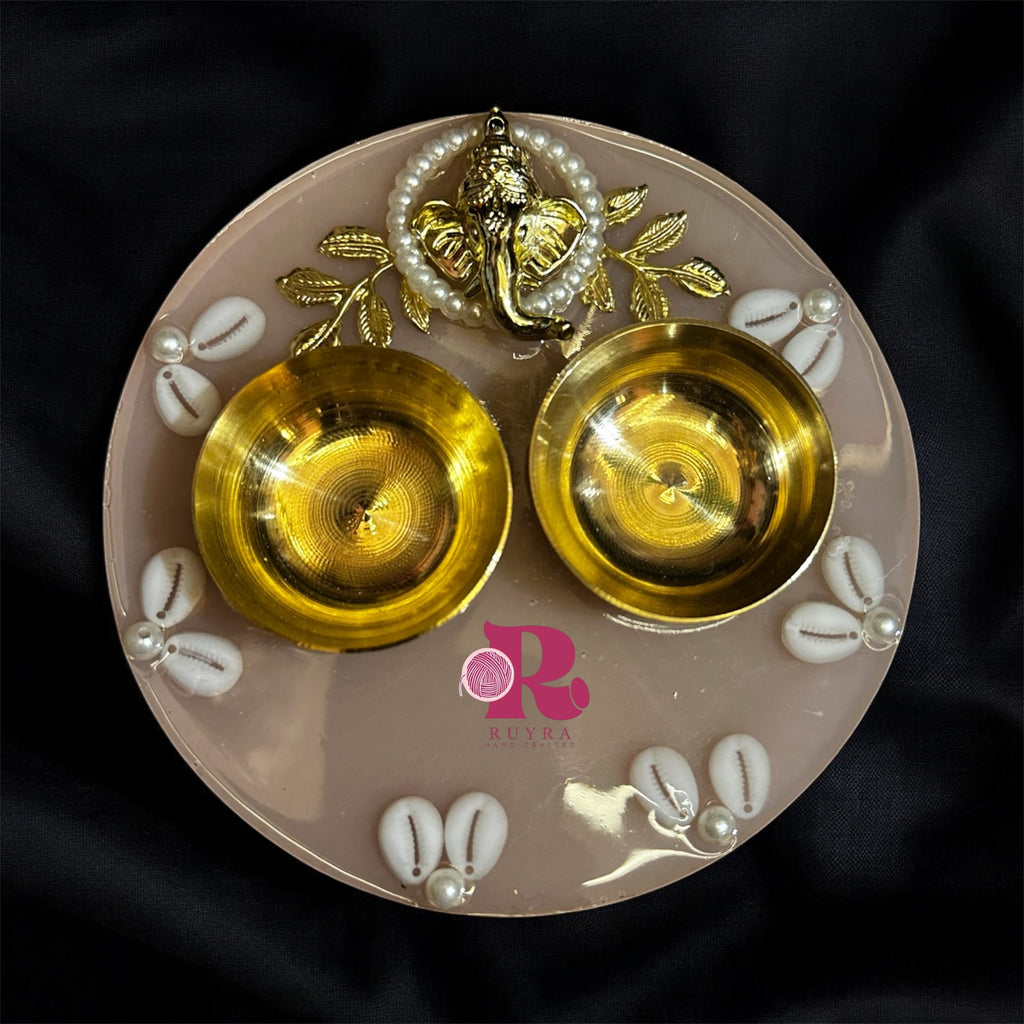 Resin puja Thali Small