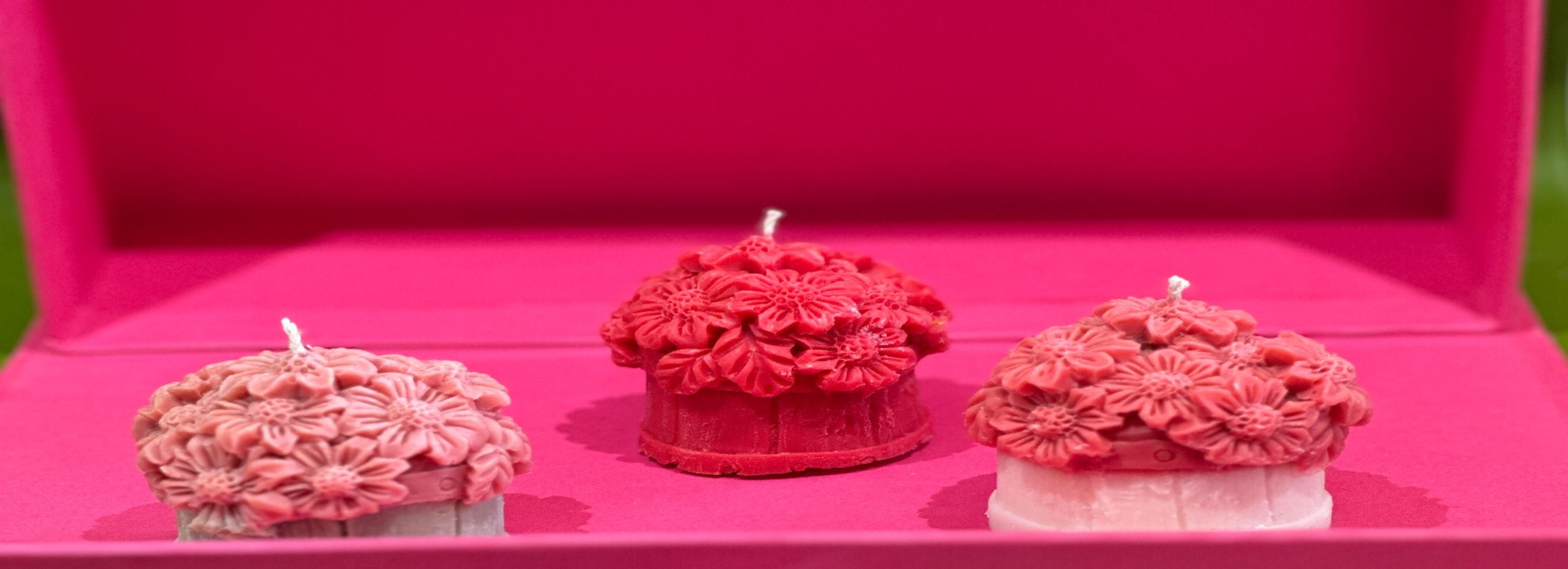 SMALL FLOWER CANDLES