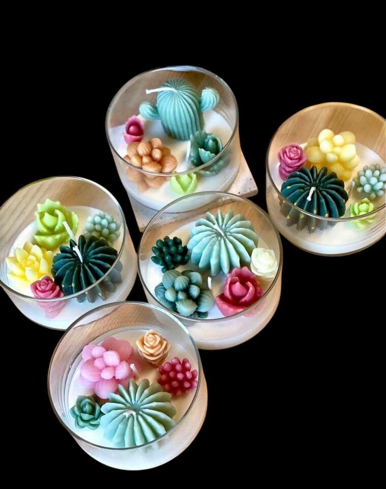 Garden Escape Handmade Terrarium Scented Candle