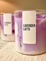 lavender latte candles