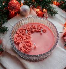 ROSE FLOWER CANDLES
