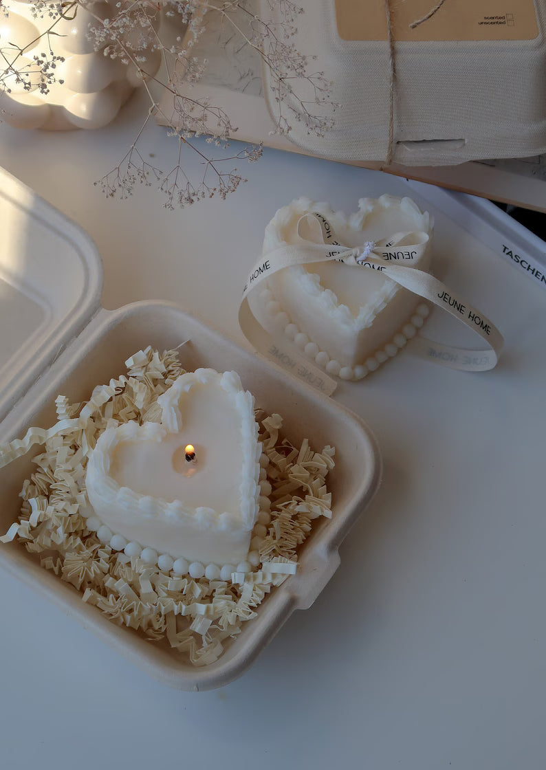 HEART CAKE CANDLE