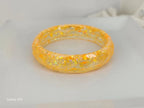 Resin Bangle Bracelet with Glitter, Glow in the Dark, Faceted, Chunky, Stackable, Wide, handmade, Unique,Boho, 6 colors, summer, shiny