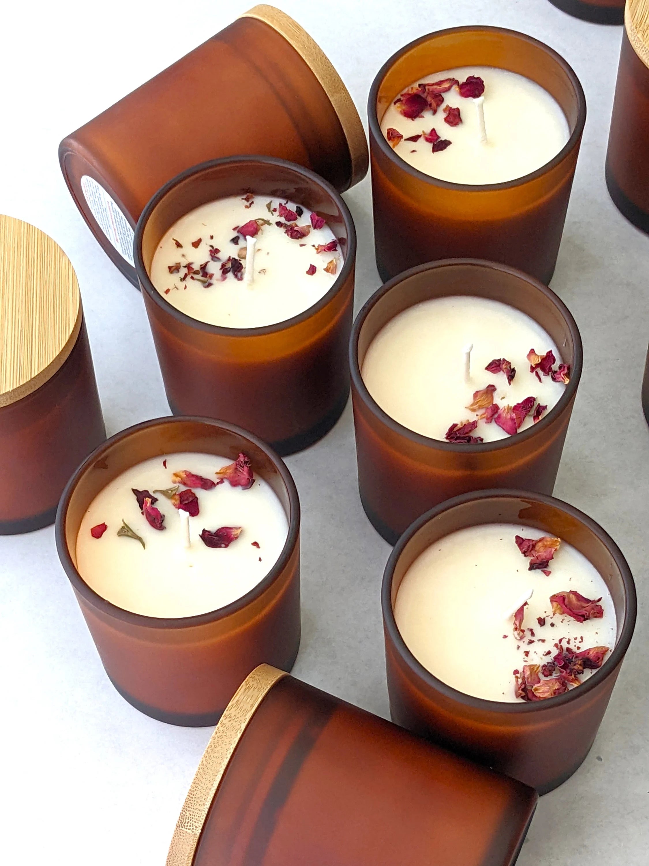 UMBER JAR CANDLES WITH WOODEN CAP