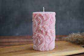 Artisan Swirl Pillar Candle